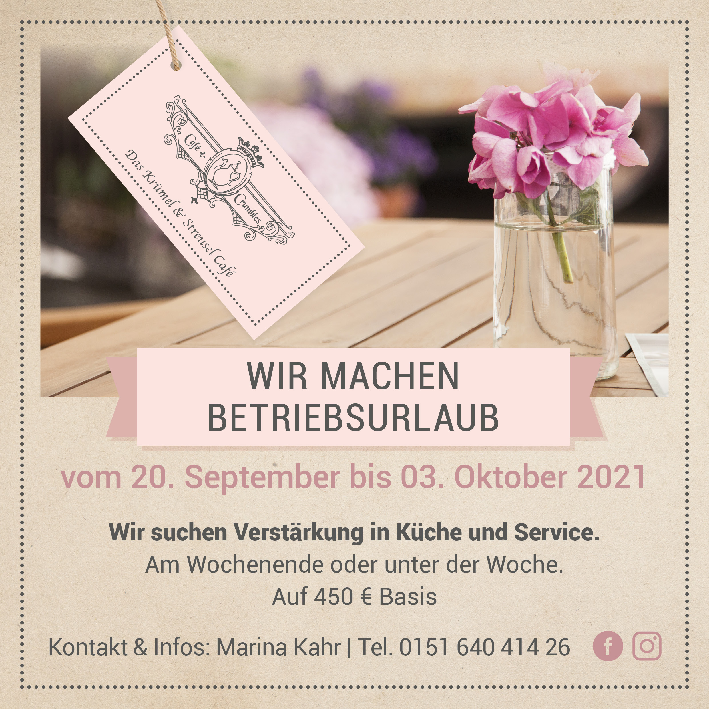 2021 09 16_Crumbles_Betriebsurlaub